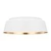 ED Ellen DeGeneres Crafted by Generation Lighting Asher 14.5 in. W 3-Light Matte White and Gold Leaf Semi-Flush Light by Generation Lighting Designer Collections -Hot Sale Light Society Store matte white generation lighting designer collections flush mount lights ef1003mwt 64 1000