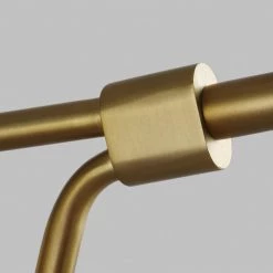 ED Ellen DeGeneres Crafted by Generation Lighting Joan 6.25 in. W 1-Light Matte White and Burnished Brass Swivel Sconce by Generation Lighting Designer Collections 9 ED Ellen DeGeneres Crafted by Generation Lighting Joan 6.25 in. W 1-Light Matte White and Burnished Brass Swivel Sconce by Generation Lighting Designer Collections -Hot Sale Light Society Store matte white generation lighting designer collections vanity lighting ew1061mwt 40 1000