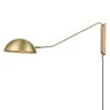 Taby 1-Light Natural/Brushed Brass Wall Sconce by Light Society -Hot Sale Light Society Store natural brushed brass light society wall sconces ls w561 nt 64 1000