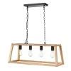 Bristol 4-Light Natural Pendant Lamp with Wood Shade by Light Society