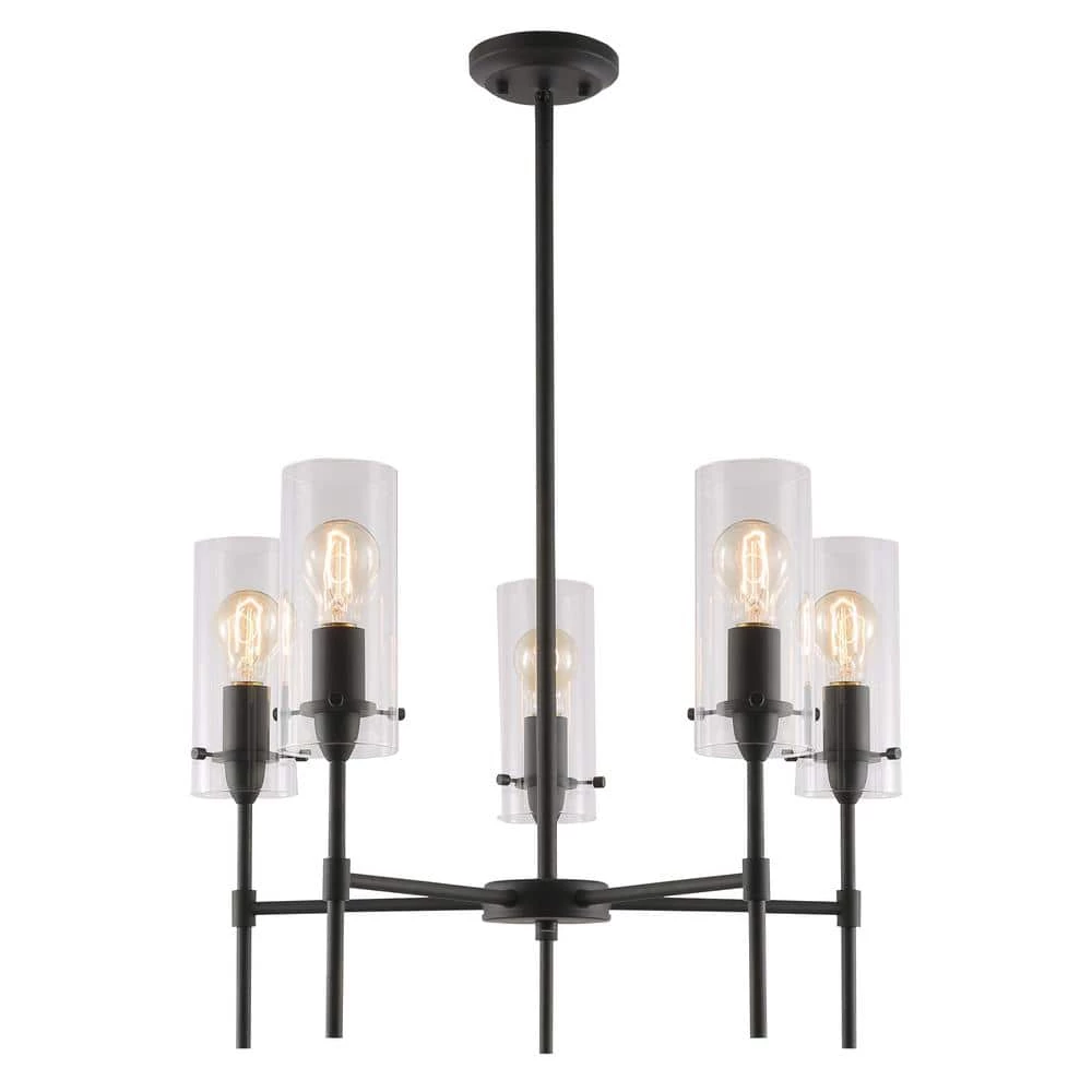 Montreal 5-Light Oil Rubbed Bronze Chandelier by Light Society 3 Montreal 5-Light Oil Rubbed Bronze Chandelier by Light Society