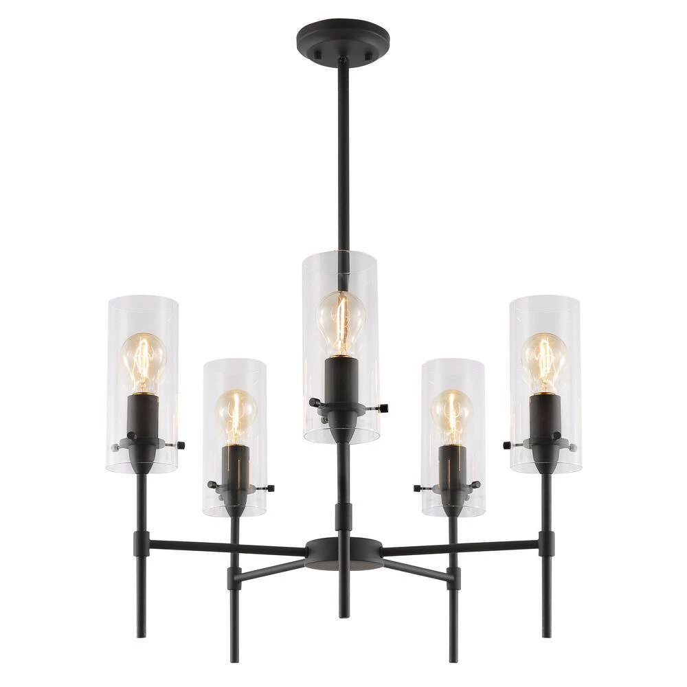 Montreal 5-Light Oil Rubbed Bronze Chandelier by Light Society 5 Montreal 5-Light Oil Rubbed Bronze Chandelier by Light Society - Image 3