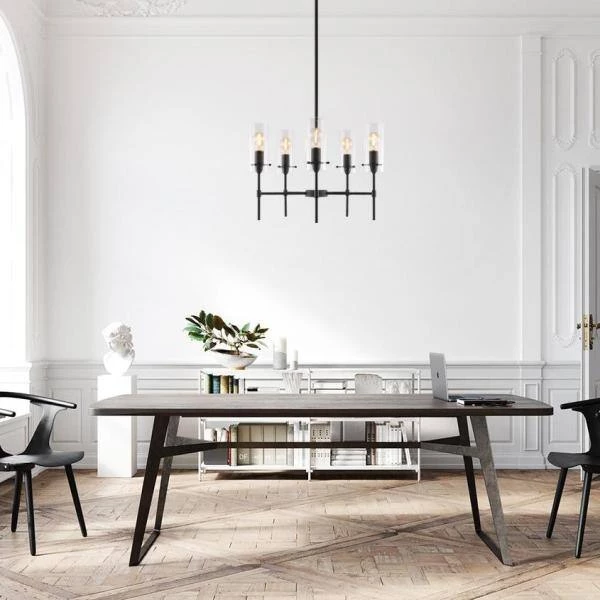 Montreal 5-Light Oil Rubbed Bronze Chandelier by Light Society 4 Montreal 5-Light Oil Rubbed Bronze Chandelier by Light Society - Image 2