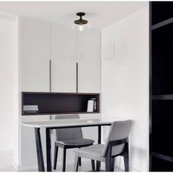 Crenshaw 1-Light Oil Rubbed Bronze Ceiling Light with Clear Glass Shade by Light Society -Hot Sale Light Society Store oil rubbed bronze light society chandeliers ls c246 orb 31 1000