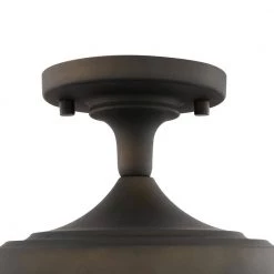 Crenshaw 1-Light Oil Rubbed Bronze Ceiling Light with Clear Glass Shade by Light Society -Hot Sale Light Society Store oil rubbed bronze light society chandeliers ls c246 orb 44 1000