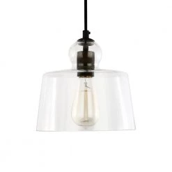 Tripoli 1-Light Oil Rubbed Bronze Pendant with Clear Glass Shade by Light Society 18 Tripoli 1-Light Oil Rubbed Bronze Pendant with Clear Glass Shade by Light Society -Hot Sale Light Society Store oil rubbed bronze light society chandeliers ls c247 orb 44 1000