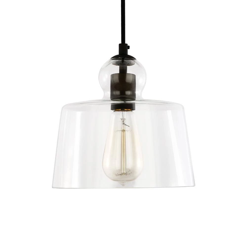 Tripoli 1-Light Oil Rubbed Bronze Pendant with Clear Glass Shade by Light Society 9 Tripoli 1-Light Oil Rubbed Bronze Pendant with Clear Glass Shade by Light Society - Image 7