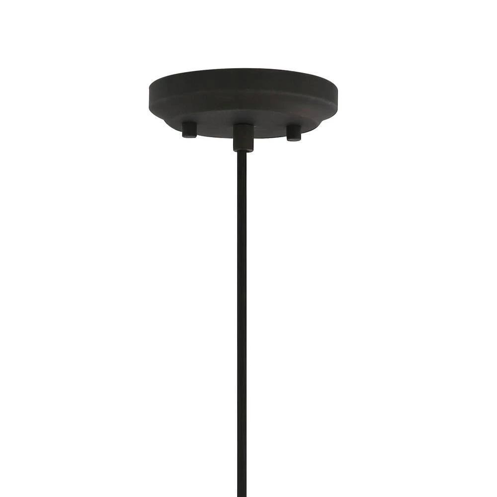 Tripoli 1-Light Oil Rubbed Bronze Pendant with Clear Glass Shade by Light Society 5 Tripoli 1-Light Oil Rubbed Bronze Pendant with Clear Glass Shade by Light Society - Image 3