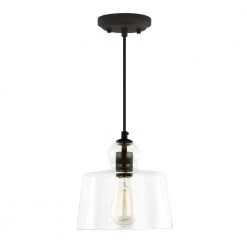 Tripoli 1-Light Oil Rubbed Bronze Pendant with Clear Glass Shade by Light Society 15 Tripoli 1-Light Oil Rubbed Bronze Pendant with Clear Glass Shade by Light Society -Hot Sale Light Society Store oil rubbed bronze light society chandeliers ls c247 orb c3 1000