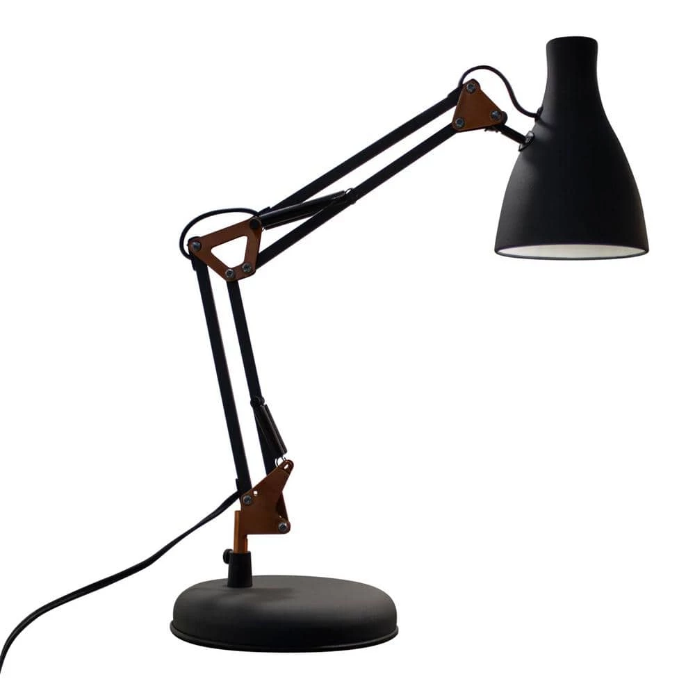 Loft 20 in. Sand Black Table Lamp with Copper Accent by BAZZ 3 Loft 20 in. Sand Black Table Lamp with Copper Accent by BAZZ