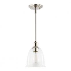 Austin 1-Light Satin Nickel Pendant with Clear Glass Shade by Light Society 13 Austin 1-Light Satin Nickel Pendant with Clear Glass Shade by Light Society -Hot Sale Light Society Store satin nickel light society chandeliers ls c242 sn c3 1000