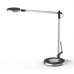 17.5 in. Silver Integrated LED Table Lamp with Adjustable Brightness by BAZZ