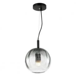 Ravello 1-Light Smokey Pendant Light with Ghass Shade by Light Society -Hot Sale Light Society Store smokey light society chandeliers ls c380 smk 4f 1000