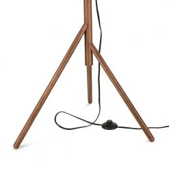 Noor 60.31 in. Walnut/Black Floor Lamp with Fabric Shade by Light Society -Hot Sale Light Society Store walnut black light society floor lamps ls f445 wl bk fa 1000