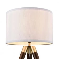 Celeste 22.8 in. Walnut Tripod Table Lamp with Fabric Shade by Light Society -Hot Sale Light Society Store walnut light society table lamps ls t433 wl 44 1000
