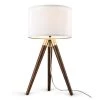 Celeste 22.8 in. Walnut Tripod Table Lamp with Fabric Shade by Light Society -Hot Sale Light Society Store walnut light society table lamps ls t433 wl 64 1000
