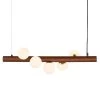 Burl 5-Light Walnut/Opal Chandelier with Glass Shades by Light Society -Hot Sale Light Society Store walnut opal light society chandeliers ls c541 op 64 1000