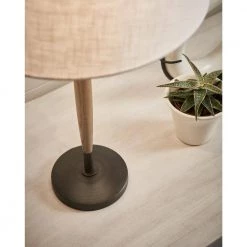 ED Ellen DeGeneres Crafted by Generation Lighting Ferrelli 27.25 in. Weathered Oak Wood and Aged Pewter Table Lamp by Generation Lighting Designer Collections -Hot Sale Light Society Store weathered oak wood generation lighting designer collections table lamps et1161wdo1 fa 1000