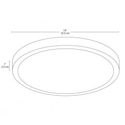 14 in. 14-Watt White Integrated LED Flush Mount by BAZZ -Hot Sale Light Society Store white bazz flush mount lights c17333wh 1f 1000