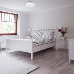 14 in. 14-Watt White Integrated LED Flush Mount by BAZZ -Hot Sale Light Society Store white bazz flush mount lights c17333wh c3 1000