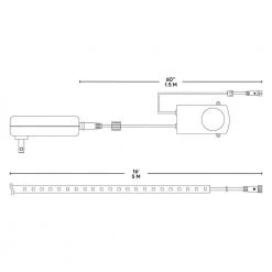 16 ft. White LED Under Cabinet Tape Light by BAZZ -Hot Sale Light Society Store white bazz led strip lights ux1401rg 44 1000
