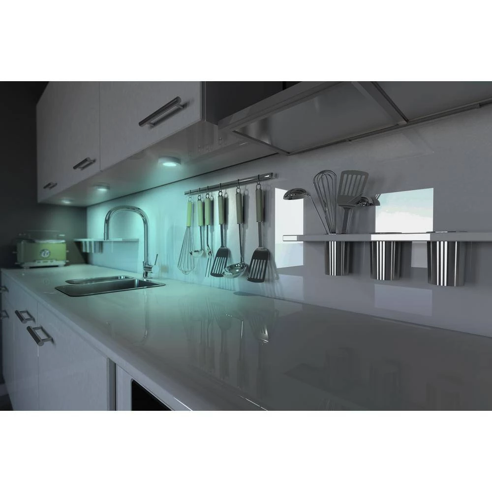 LED RGB Under Cabinet Puck Light (3-Pack) by BAZZ 5 LED RGB Under Cabinet Puck Light (3-Pack) by BAZZ - Image 3