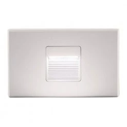 Hardwired White Integrated LED Step Light by BAZZ