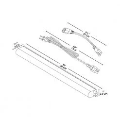 12 in. LED White Linear Under Cabinet Lighting by BAZZ -Hot Sale Light Society Store white bazz under cabinet lights u14673wh 1f 1000