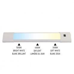 Plug-In 12 in. Integrated LED White Selectable Under Cabinet Light with Motion Sensor by BAZZ 13 Plug-In 12 in. Integrated LED White Selectable Under Cabinet Light with Motion Sensor by BAZZ -Hot Sale Light Society Store white bazz under cabinet lights u19mtk12w 1f 1000