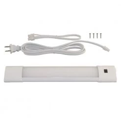 Plug-In 12 in. Integrated LED White Selectable Under Cabinet Light with Motion Sensor by BAZZ 12 Plug-In 12 in. Integrated LED White Selectable Under Cabinet Light with Motion Sensor by BAZZ -Hot Sale Light Society Store white bazz under cabinet lights u19mtk12w 4f 1000