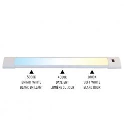 Plug-in 18 in. LED Selectable White Under Cabinet Light with Motion Sensor by BAZZ 12 Plug-in 18 in. LED Selectable White Under Cabinet Light with Motion Sensor by BAZZ -Hot Sale Light Society Store white bazz under cabinet lights u19mtk18w 1f 1000