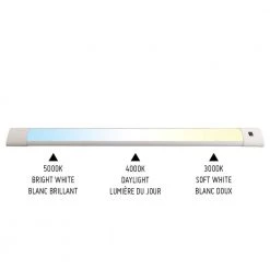 Plug-In 24 in. LED Selectable Under Cabinet Light with Motion Sensor by BAZZ 13 Plug-In 24 in. LED Selectable Under Cabinet Light with Motion Sensor by BAZZ -Hot Sale Light Society Store white bazz under cabinet lights u19mtk24w 1f 1000