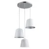 3-Light White Pendant with Metal Shades by DSI LIGHTING -Hot Sale Light Society Store white dsi lighting chandeliers ds18942 64 1000