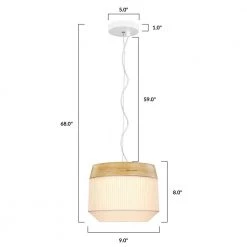 Inge 1-Light White Dome Pendant with Porcelain Shade by Light Society -Hot Sale Light Society Store white light society chandeliers ls c382 whi 76 1000