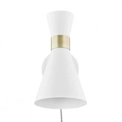 Beaker Plug-In White Wall Sconce by Light Society -Hot Sale Light Society Store white light society wall sconces ls w279 wh 4f 1000